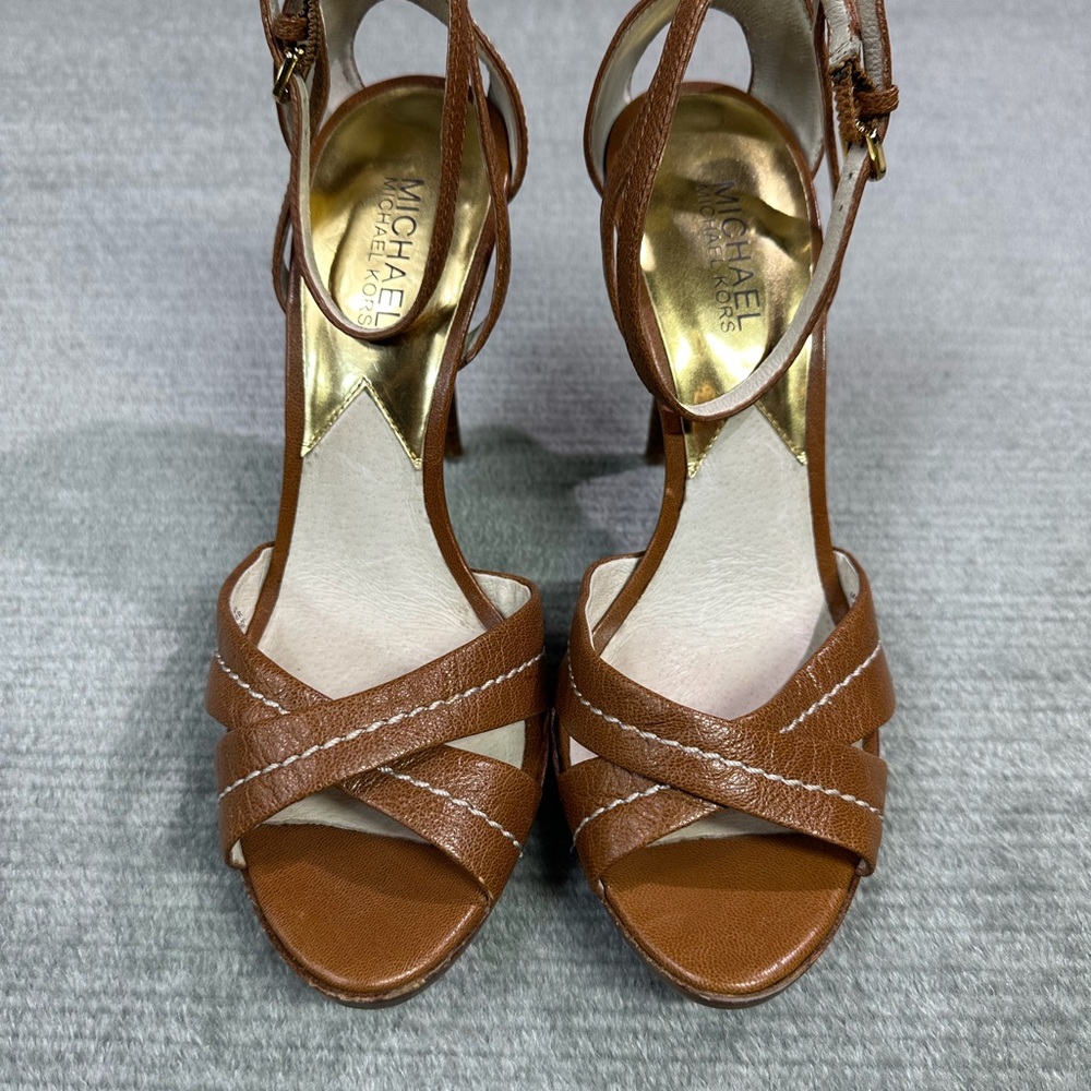 Michael Kors Brown Strappy Heels